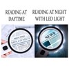 10X Large Double Layer Optical Magnifying Glass with LED Light