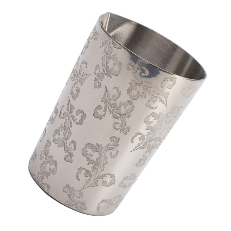 Cocktail Mixing Glass 304 Stainless Steel Heat Preservation Engraved Bartending