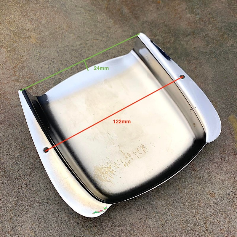 Jazz Bass Bridge Cover - Chrome