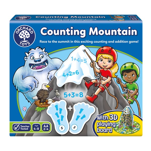 Orchard Toys Counting Mountain Game, Educational Maths Game, Develops Counting and Addition from 1-10, Perfect for Kids Age 4-8, Educational Game Toy