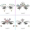 Face Gems for Festivals, Parties & Carnivals (8 Pack), Stick-on