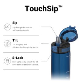 Super Sparrow Children's Tritan Water Bottle, 500 ml, BPA-Free, Ideal Sports Bottle, Straw Drinking Bottle for Sports, Outdoor and Camping, Lightweight, Sustainable