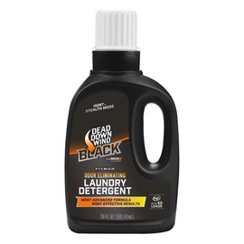 DEAD DOWN WIND BLACK Premium Unscented Laundry Detergent (20 Oz) - Scent Eliminating Liquid Detergent for Clothing and Gear - Durable Hunting Scent Eliminators - Advanced Hunting Gear