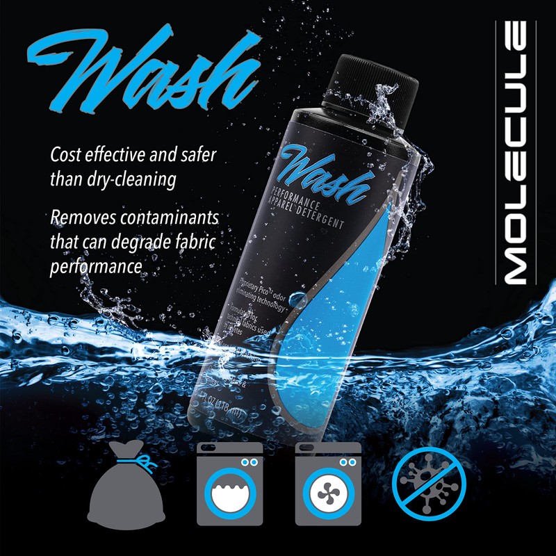 Molecule Wash, Performance Apparel Care, Race Suits, Cleans, Brightens and