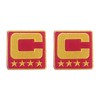 Bayyon C Letter Captain Patch Embroidered Patch Iron on Logo