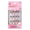 L.A. Girl Luxe Shine Nail Fave Nail Tips, Black French