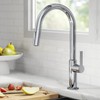 KRAUS Oletto Single Handle Pull Down Kitchen Faucet in Chrome,