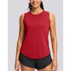 SANTINY Sleeveless Workout Tops for Women Breathable Lightweight Athletic Running