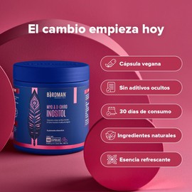 Birdman Myo & D-Chiro Inositol 4100mg | Alta Concentración en Proporción 40:1 | Fórmula Limpia Sin Aditivos | Esencia Refrescante | Suplemento Alimenticio de Alta Calidad | 30 P