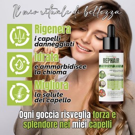 I Rimedi Dei Monaci Rephair Haaröl 100 ml – mit Rosmarinöl, Batana, Soja und Lavendel – stimuliert Wachstum und tiefe Feuchtigkeit