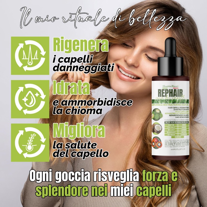 I Rimedi Dei Monaci Rephair Haaröl 100 ml – mit