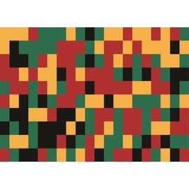Fmarui 5x3ft African American Backdrop Red Yellow Green Black Symbols Backdrop for Black History Month,Juneteenth,Kwanzaa Party Banner, Classroom Office Home Decor