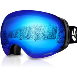 VANRORA Ski Goggles, Snowboard Goggles - Frameless Interchangeable Lens, Anti Fog and 100% UV Protection, for Men & Women