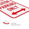 Visitor Parking Only Signs (2 Pack), 12" x 18" Heavy-Duty