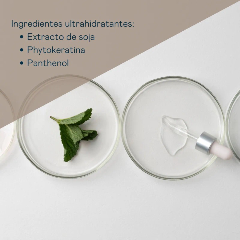 Shampoo Hidratante para Cabello Seco. Sin sales, sulfatos ni parabenos.