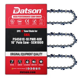 3PC 10 inch Chainsaw Chain for SKIL PS4561C-10 PWR 40V 10'' Pole Saw - SCN1000