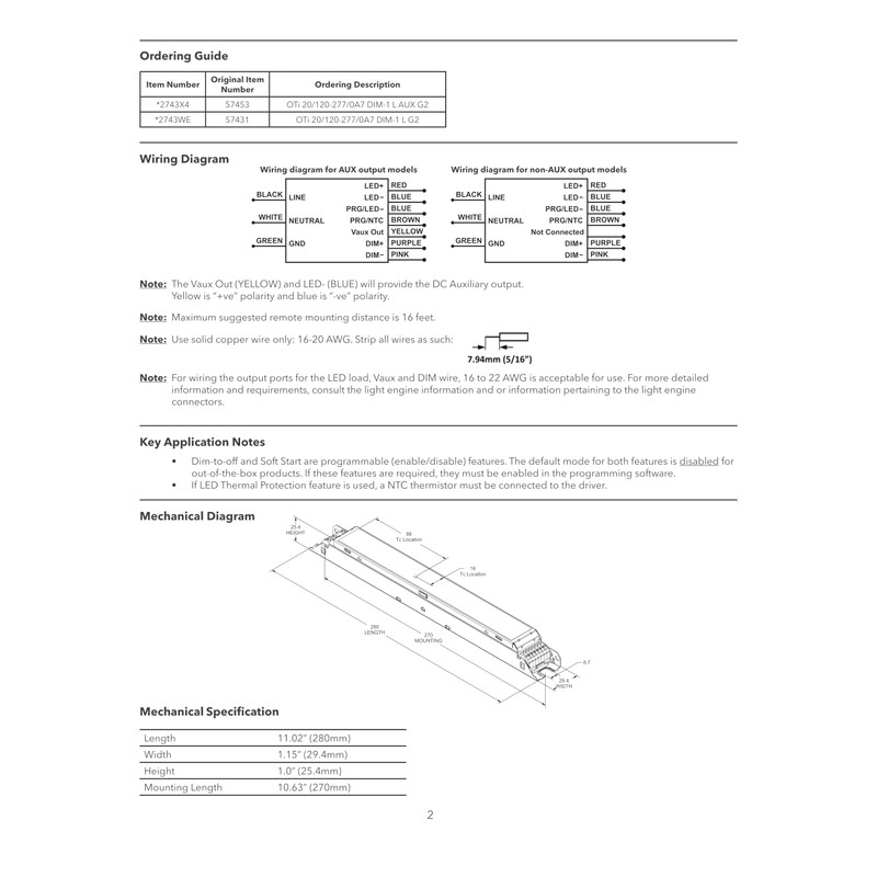 eldoLED | 2743X4 OPTOTRONIC OTi 20W Programmable Linear LED Driver