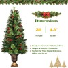 BestComfort 3ft Pre-lit Artificial Christmas Tree for Entrance, 40 Led