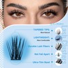KEVKEV Lash Clusters 144 Pcs Eyelash Clusters Wispy Natural Cluster