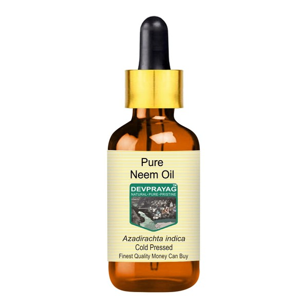 Devprayag Pure Neem Oil (Azadirachta Indica) with Glass Dropper Natural