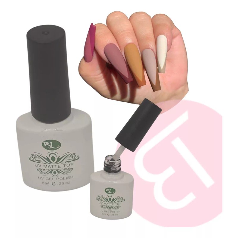 Rj Top Matte Para Gel Semipermanente De 8 Ml Uv