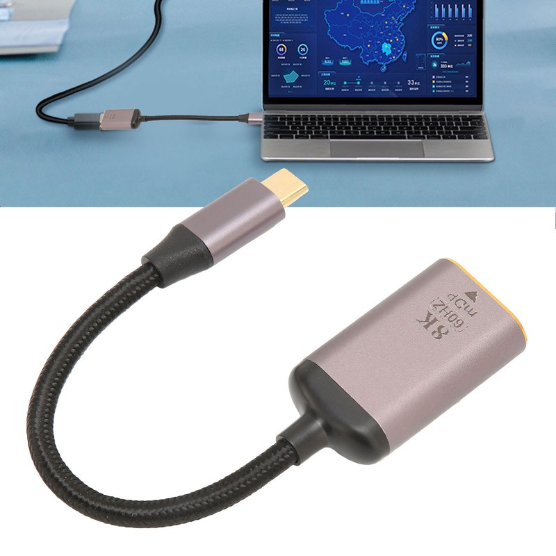 USB C to Mini DisplayPort Adapter 8K 60Hz Plug and