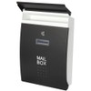 Black Mailboxes with Key Lock, Wall Mounted Large Capacity Mailbox,