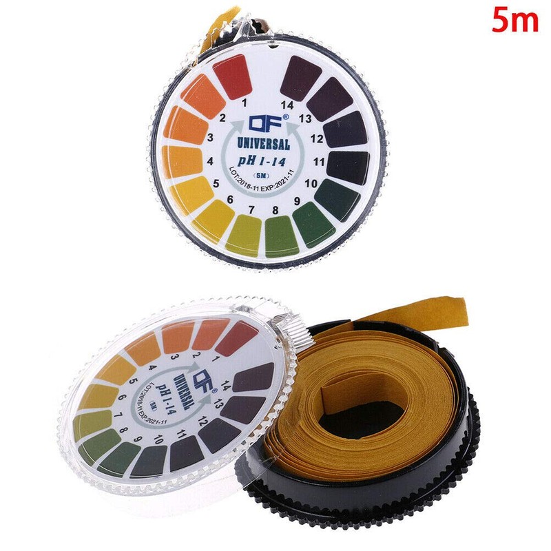 PH Test Paper, Roll Type, 16.4 ft (5 m), Litmus