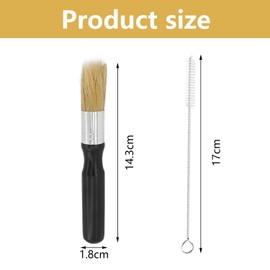 Landrain Barista Brush Portafilter Cleaning, Vegan Coffee Brush