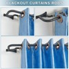 Yun Nephele Double Curtain Rods 28-48 Inch, Wrap Around, Room