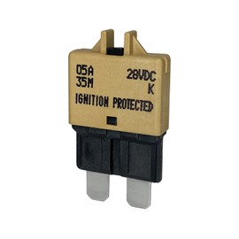 Manual Reset ATC/ATO 20 Amp Circuit Breaker Fuse for Automotive Marine Boat Car Truck RV Audio Battery Protection | Low Profile (20A, 1 Pack)