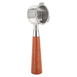 Coffee Bottomless Portafilter Stainless Steel Filter Holder Basket Replacement Tool Coffee Machine Accessory54mm Rosewood