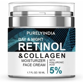 Crema de retinol para rostro SUMAX - Hidratante antienvejecimiento con colágeno para arrugas profundas, ideal para mujeres y hombres - Cuidado de la piel antienvejecimiento de día y de noc