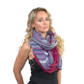Basic Sense Boho Aztec Snood Scarf Multicoloured Infinity Tube Scarf
