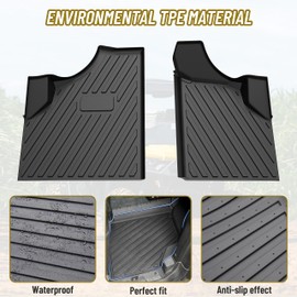 SAUTVS Floor Mats for Can Am Defender, TPE Front Row Floor Liners All Weather Protection Slush Mats for Can-Am Defender/Defender MAX HD5 HD8 HD10 2016-2025 Accessories (2PCS)