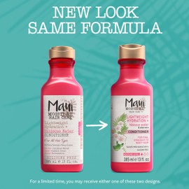 Maui Moisture Lightweight Hydration + Hibiscus Water Conditioner, Nourishing Aloe Vera Conditioner Softens & Quenches Hair, Vegan & Silicone-Free, 13 Fl Oz
