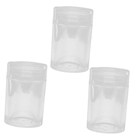 KONTONTY 3pcs Cotton Swab Storage Boxes for Makeup and Accessories Portable Toothpick Holders Lid for Organizing Cotton Buds and Pads Desktop Bathroom Counter