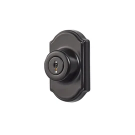 Ideal Security Model 703 Keyed Deadbolt for Storm and Screen Doors, Black