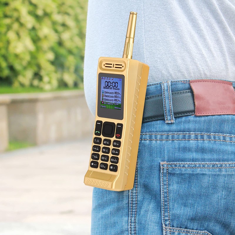 Vintage Cell Phone, Retro Brick Cell Phone Four Card Four