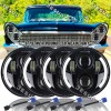 JESUO 4PCS 5-3/4" 5.75" LED Headlights Hi/Lo Beam For Lincoln