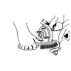 Lisle 13410 Disc Brake Caliper Brush