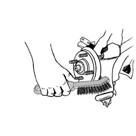 Lisle 13410 Disc Brake Caliper Brush