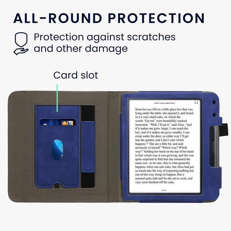 kwmobile Case Compatible with Kobo Libra Colour - Cover Faux