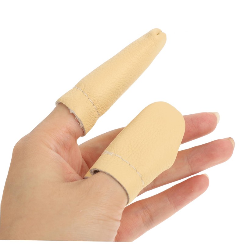 Operitacx Sets Finger Cots Felting Knitting Guard Pu Needle Finger