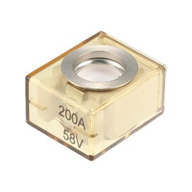 X AUTOHAUX Waterproof 200A Marine Rated Battery Fuse Terminal Fuse Only 58V DC Maximum