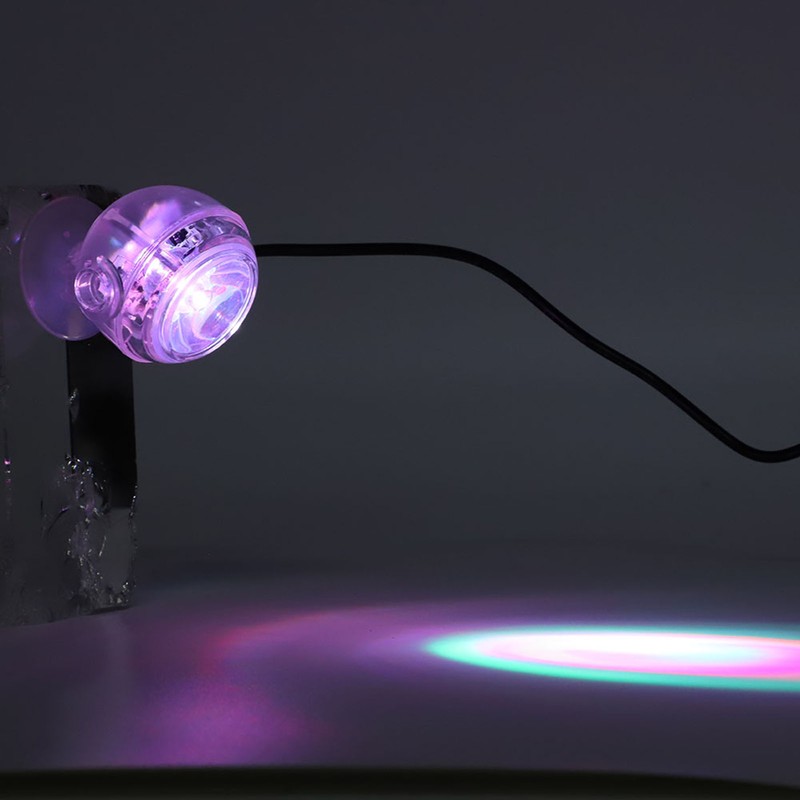 Plastic LED Aquarium Colourful Gradient Waterproof Submersible Night Spot Light