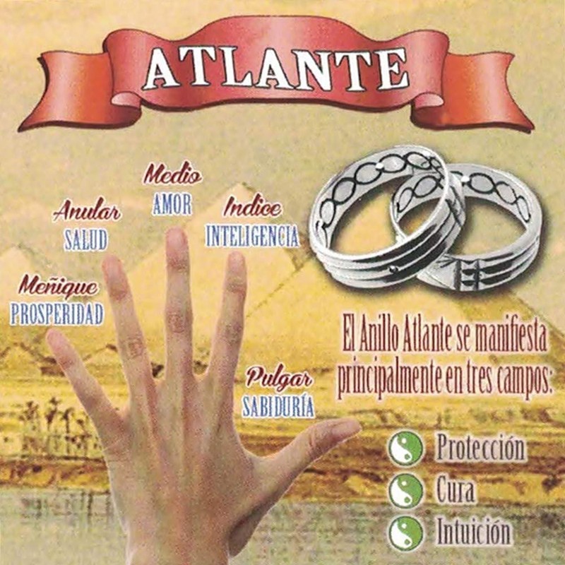 Silver Ring 925m Atlante 6mm Unisex Width, 925 m silver