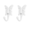 Mgoodoo butterfly hooks for wall,Antique Decorative Wall Hooks 2 pack
