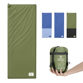 Ultralight Warm Weather Sleeping Bag - Portable, Waterproof, Compact Lightweight, Comfort with Compression Sack - Great for Outdoor Camping, Backpacking & Hiking -75" L x 30" W Fits Adults