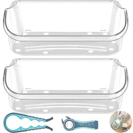 UPGRADE 240356402 Refrigerator Door Bin Replacement Part, Compatible with Frigidaire Refrigerator Door Shelf LFSS2612TF0 FFSS2615TS0 FGHS2631PF4A FGHS2655PF LGUS2642LF1 LFSS2612TE0 Door Bin(2-Pack)